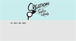 Desktop Screenshot of creationssalonandbody.com